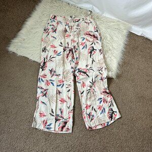 Briggs Tropical Print Linen Blend Casual Pants L
